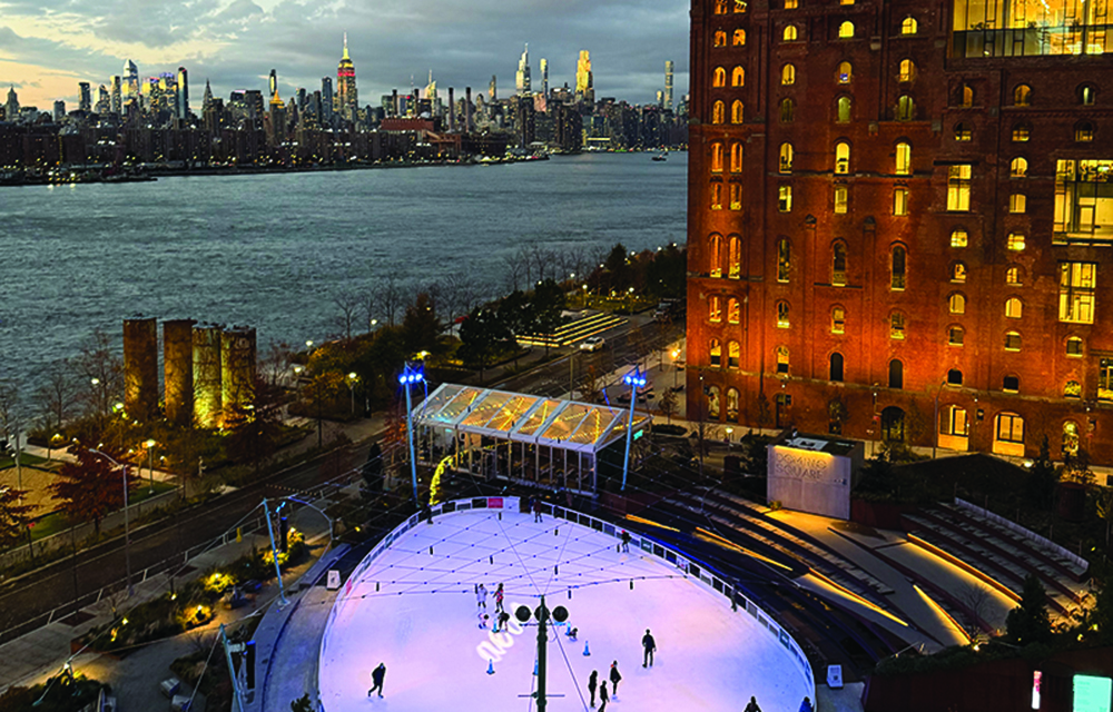 SKATE At Domino Park returns with 7,000 s/f rink for second season